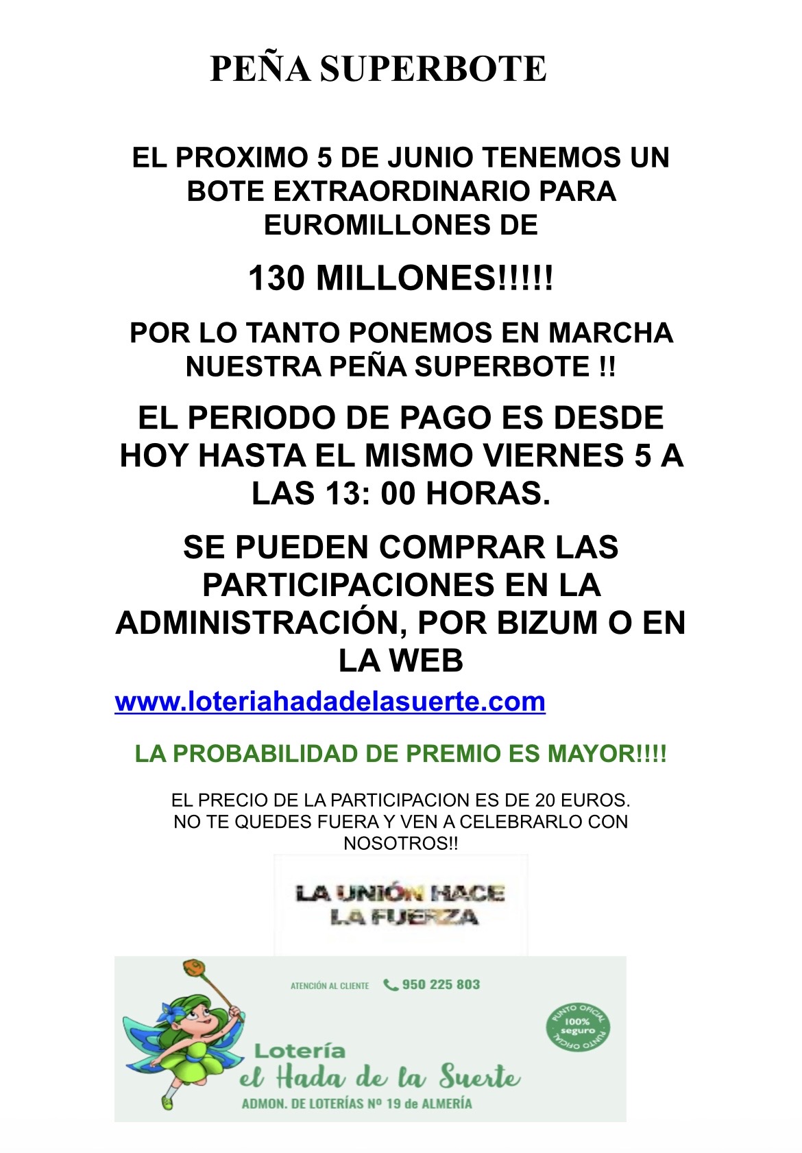 PE�A SUPERBOTE