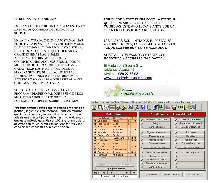 PE�A QUINIELA EL HADA
